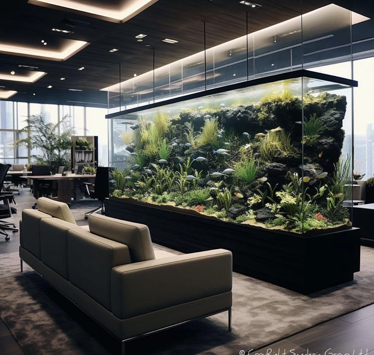Aquariums in living spaces · reference